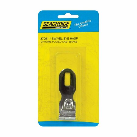 PINPOINT 3 x 1 in. Chrome Plated Brass Swivel Eye Hasp PI3330757